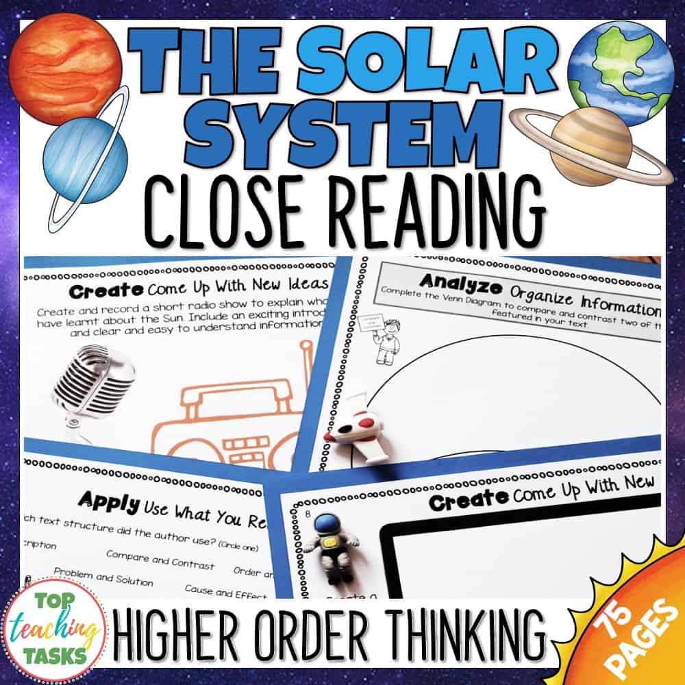 The planet earth takes 365 days or one year to orbit the sun. The Solar System Reading Comprehension Passages And Questions Space Reading Top Teaching Tasks