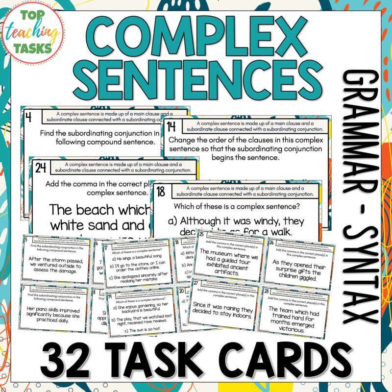 Compound Sentences Task Cards Sentence Structure Activities Top - Creative Mobile Landscape Wallpapers | Free Download