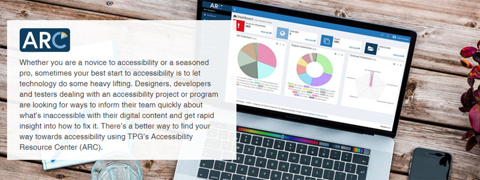 Photo of the ARC Dashboard open on a laptop.