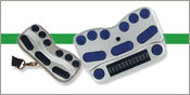 Photo of the BraillePen Slim and BraillePen12 Side by Side.