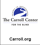 Carroll Center for the Blind logo.