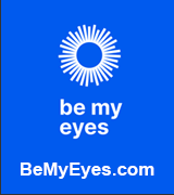 Be My Eyes logo.