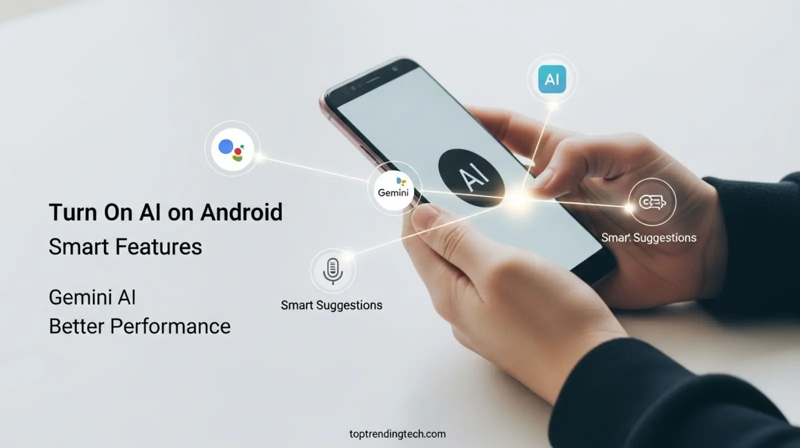 How do I turn on AI on Android using smart features and Gemini AI