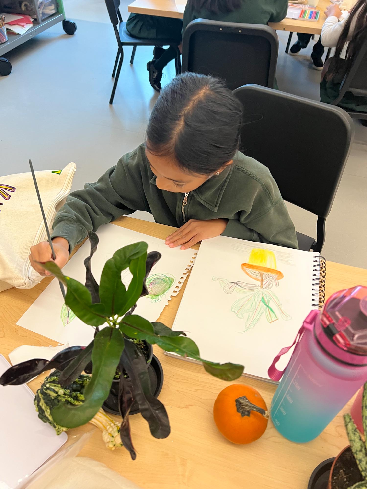 A student drawing