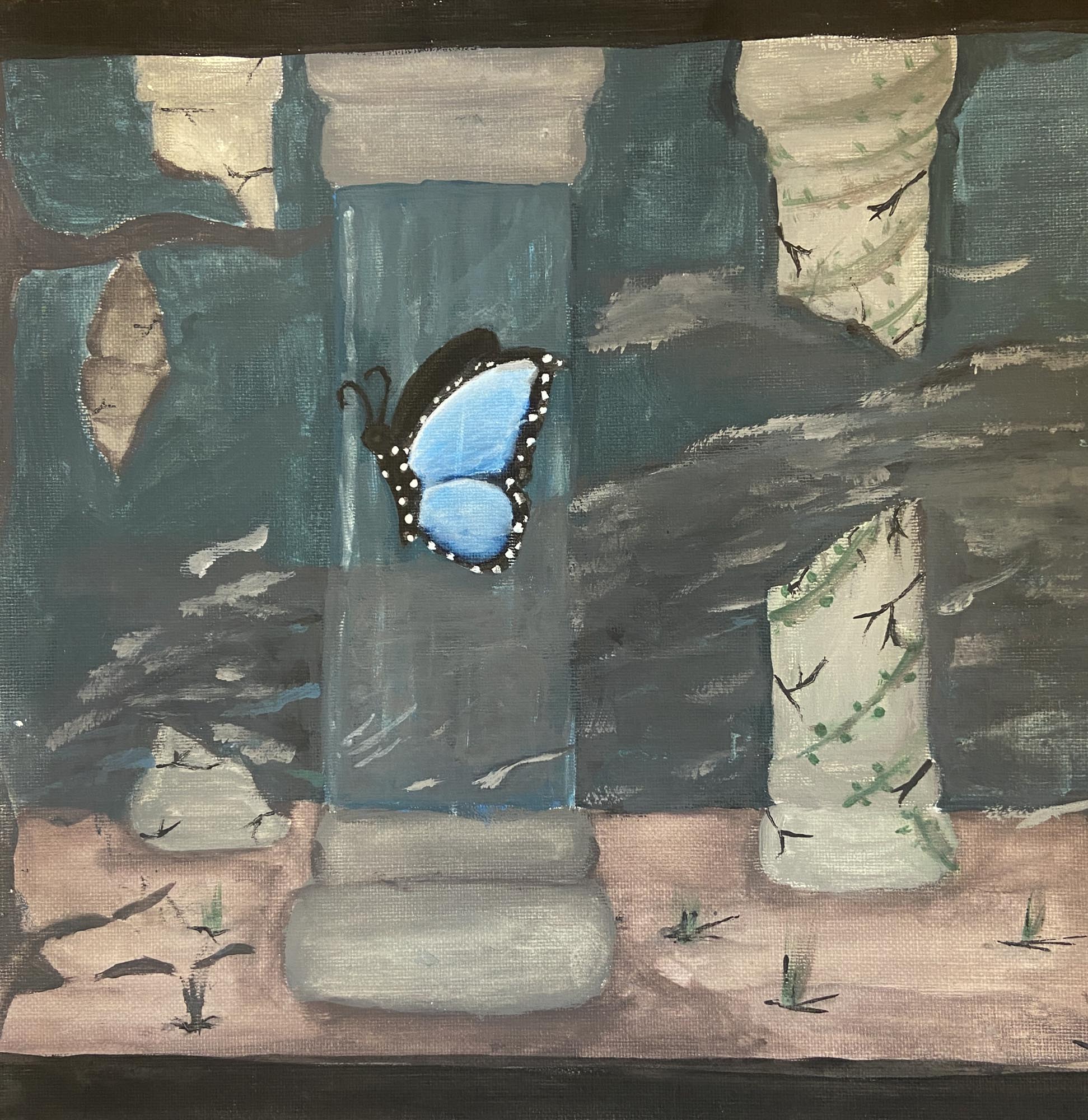 Grade 8 landscape painting.