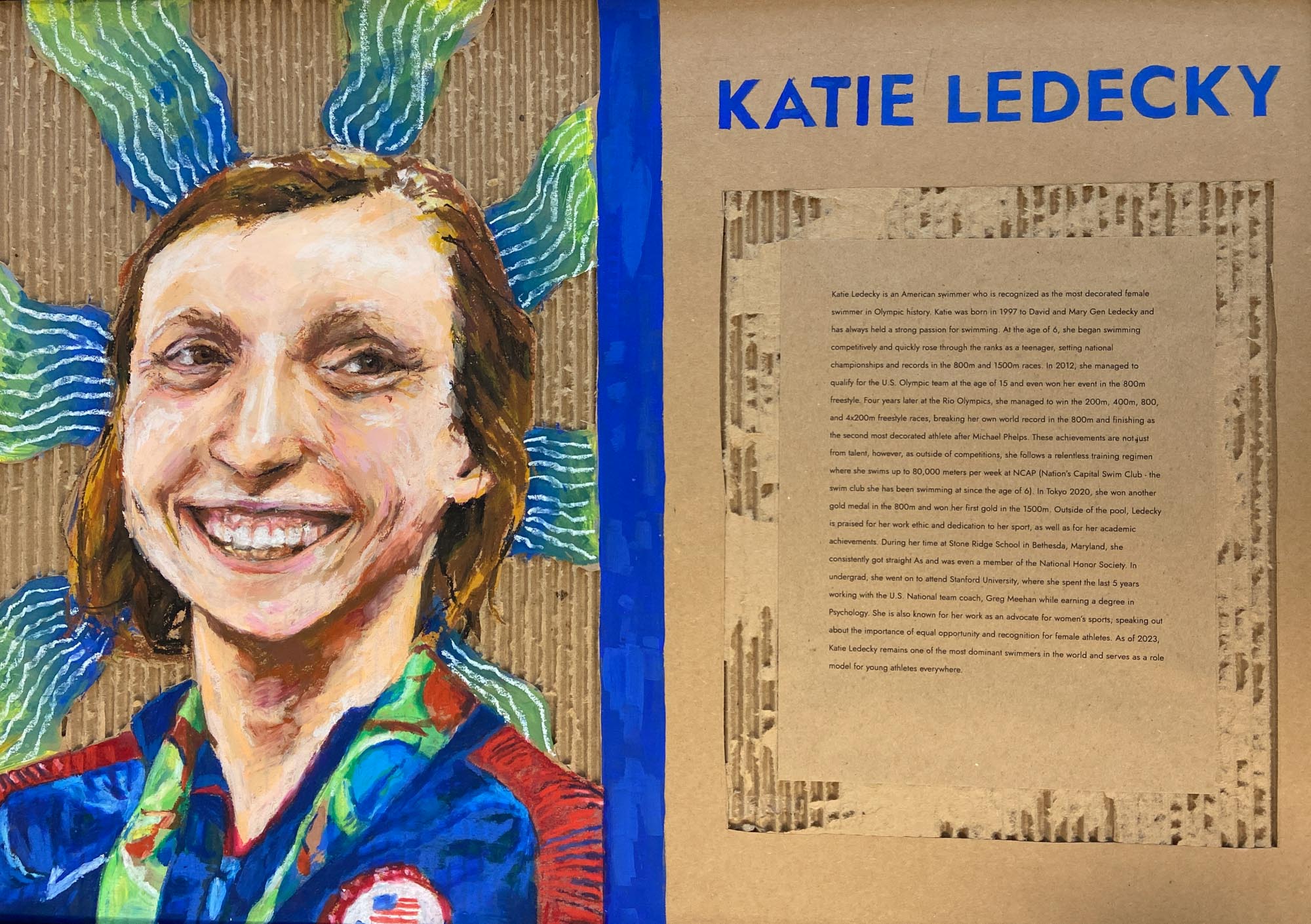 Katie Ledecky highlighted as a Woman of Influence.