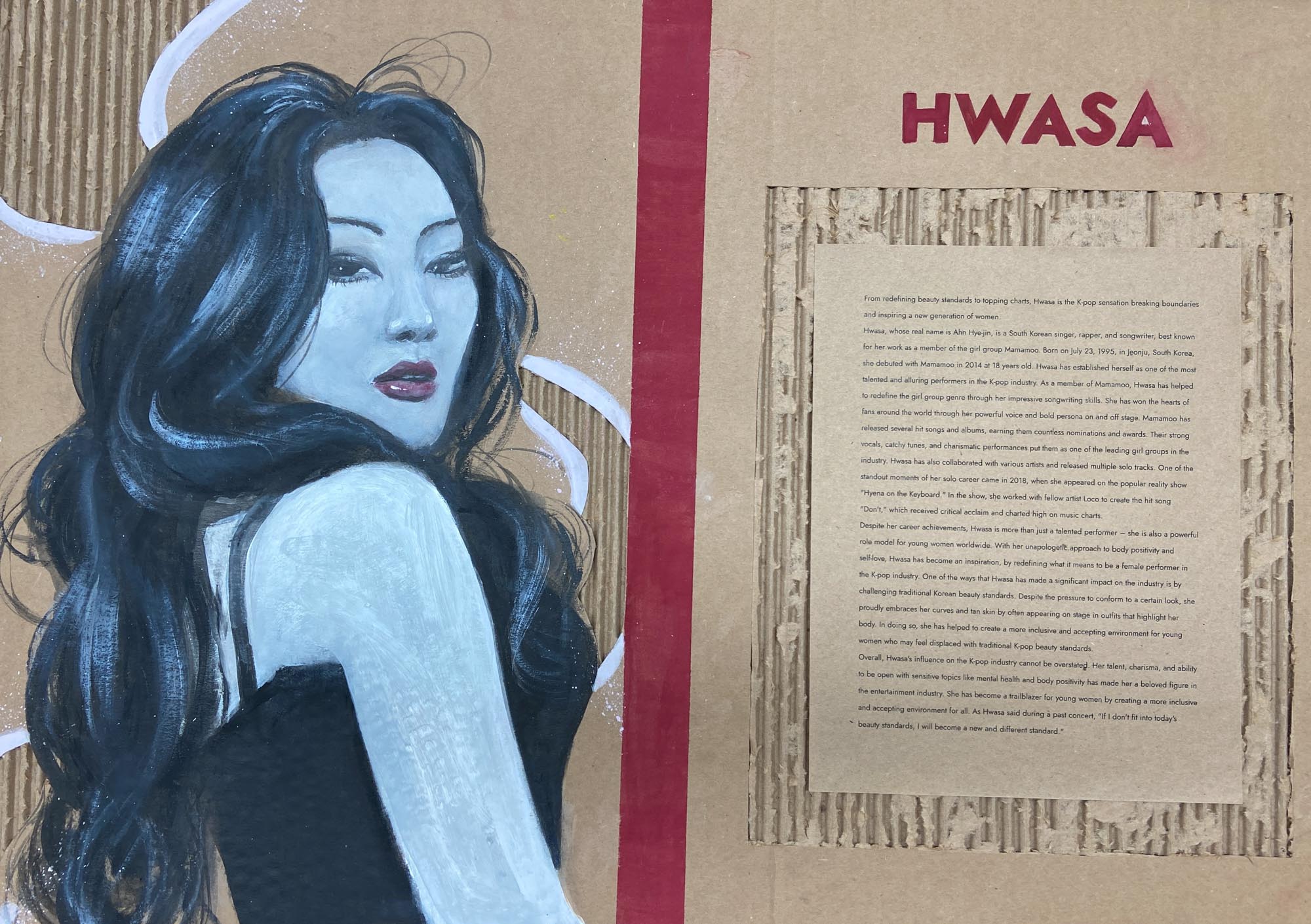 Hwasa highlighted as a Woman of Influence.
