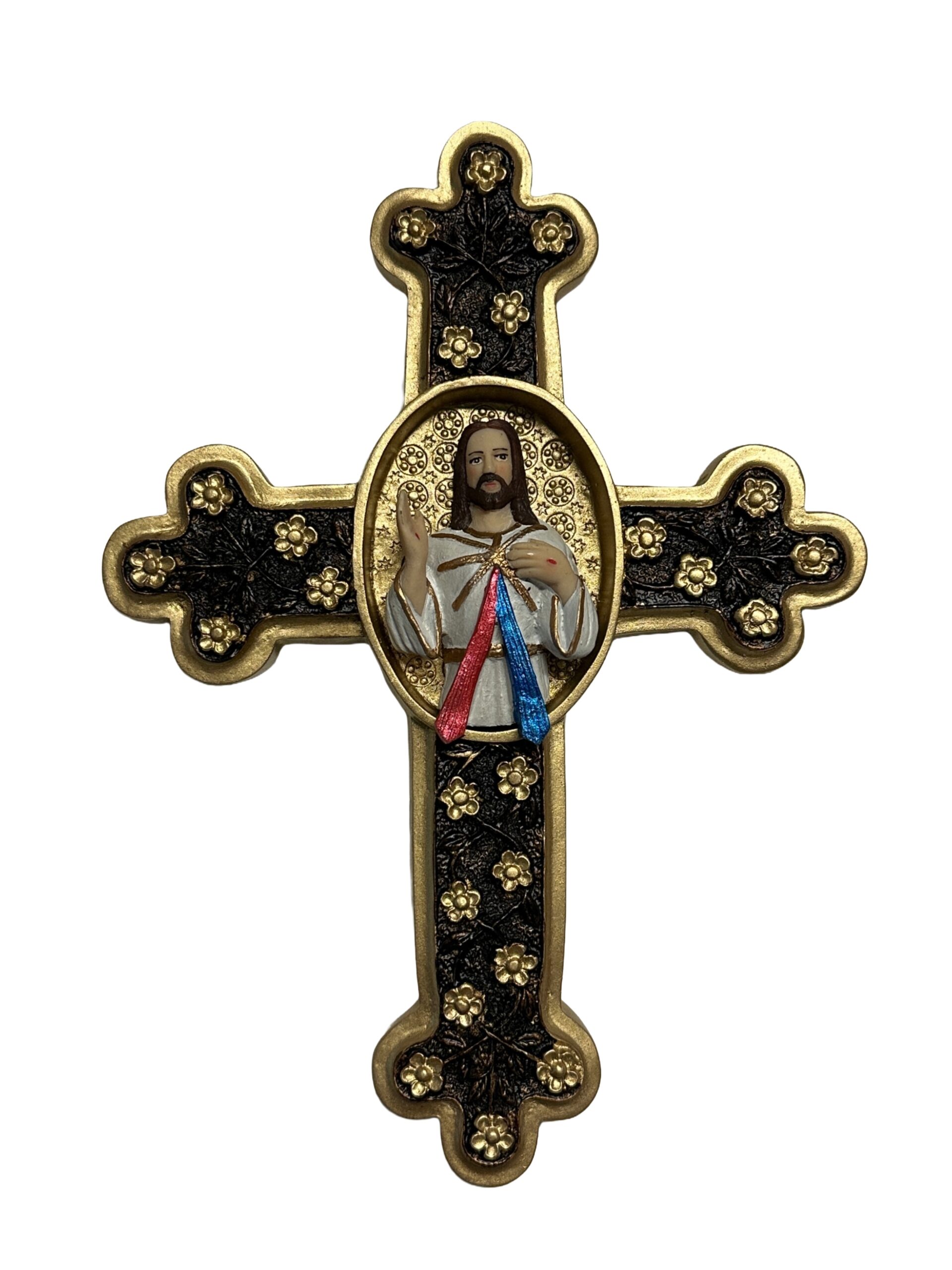 CRUZ ORO CON SEÑOR DE LA MISERICORDIA-SC56071A