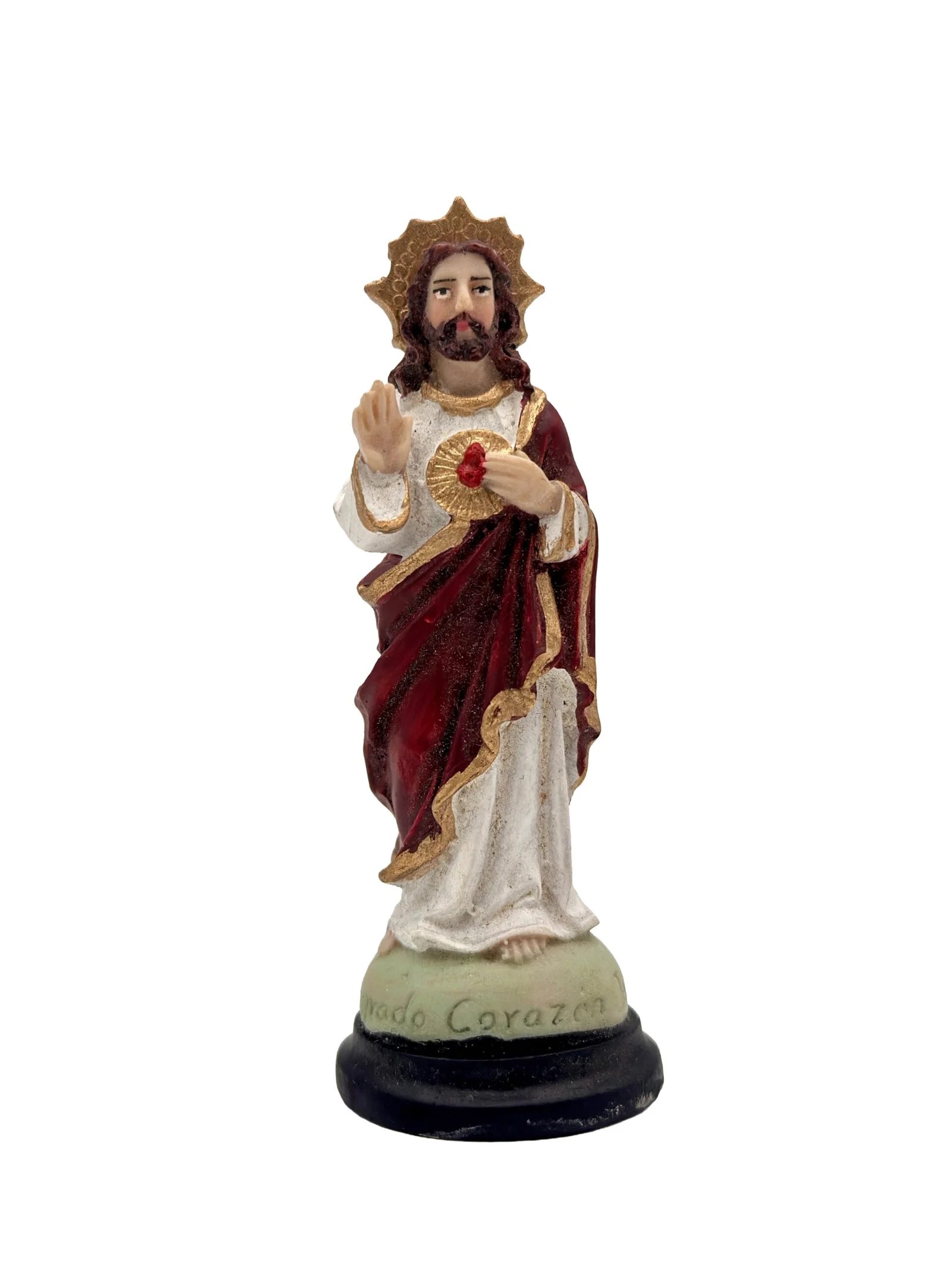 SAGRADO CORAZON DE JESUS MINI # 2 CON BASE-SC56403