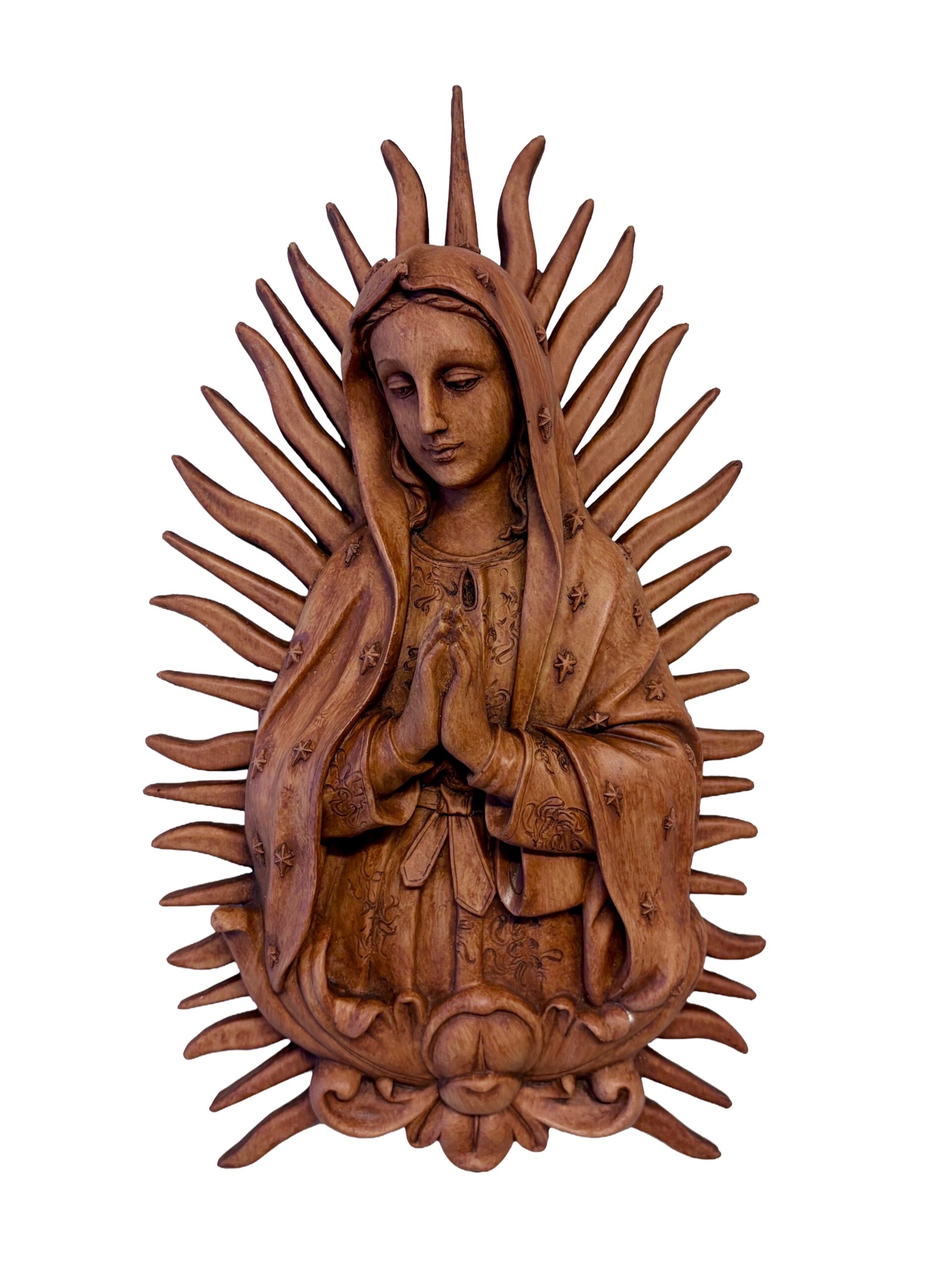 LUPITA DE COLGAR CON RESPLANDOR DE RESINA MADERA-DL30338J