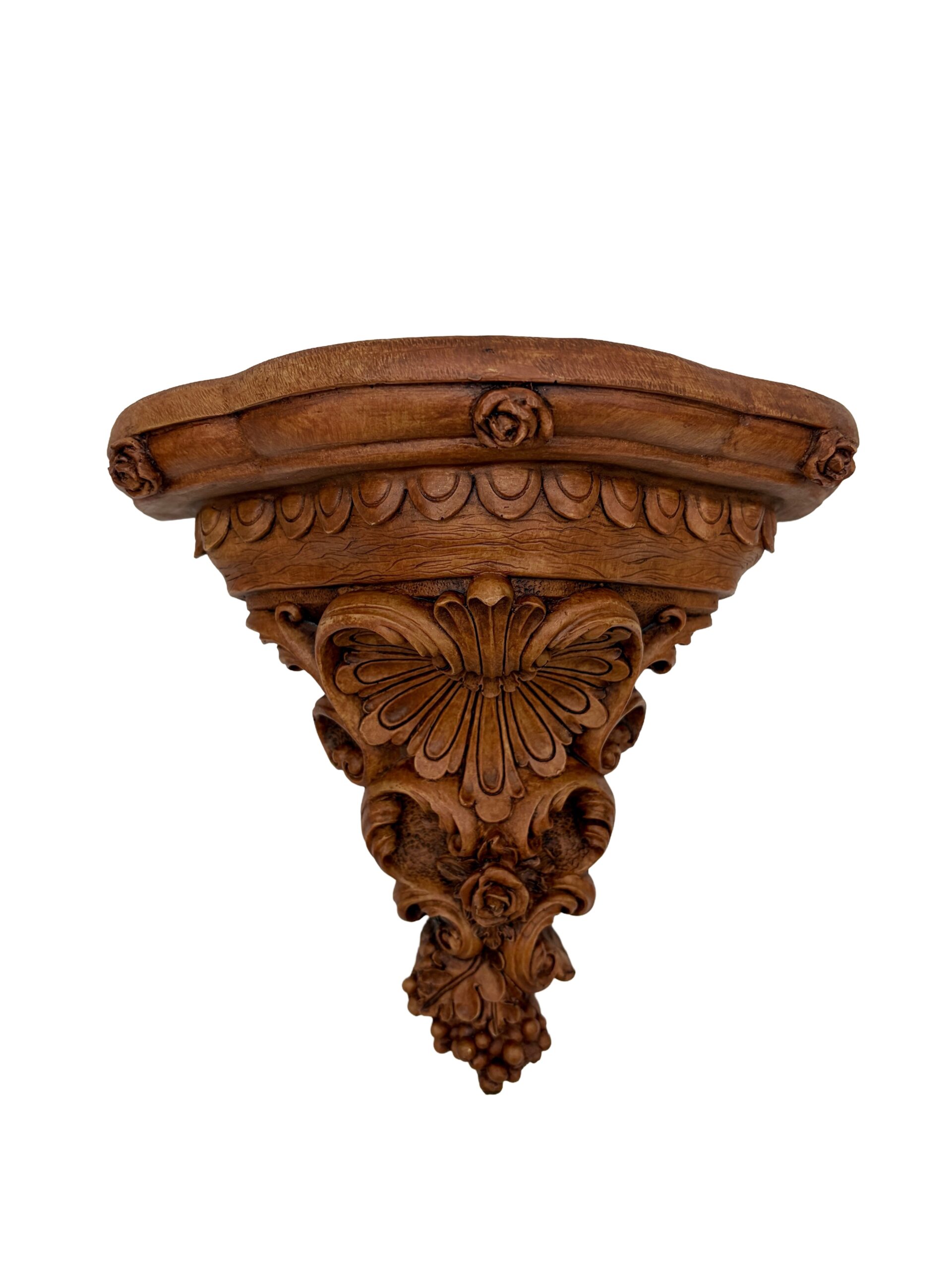 REPISA MEDIANA CON UVAS MADERA-DL30369B