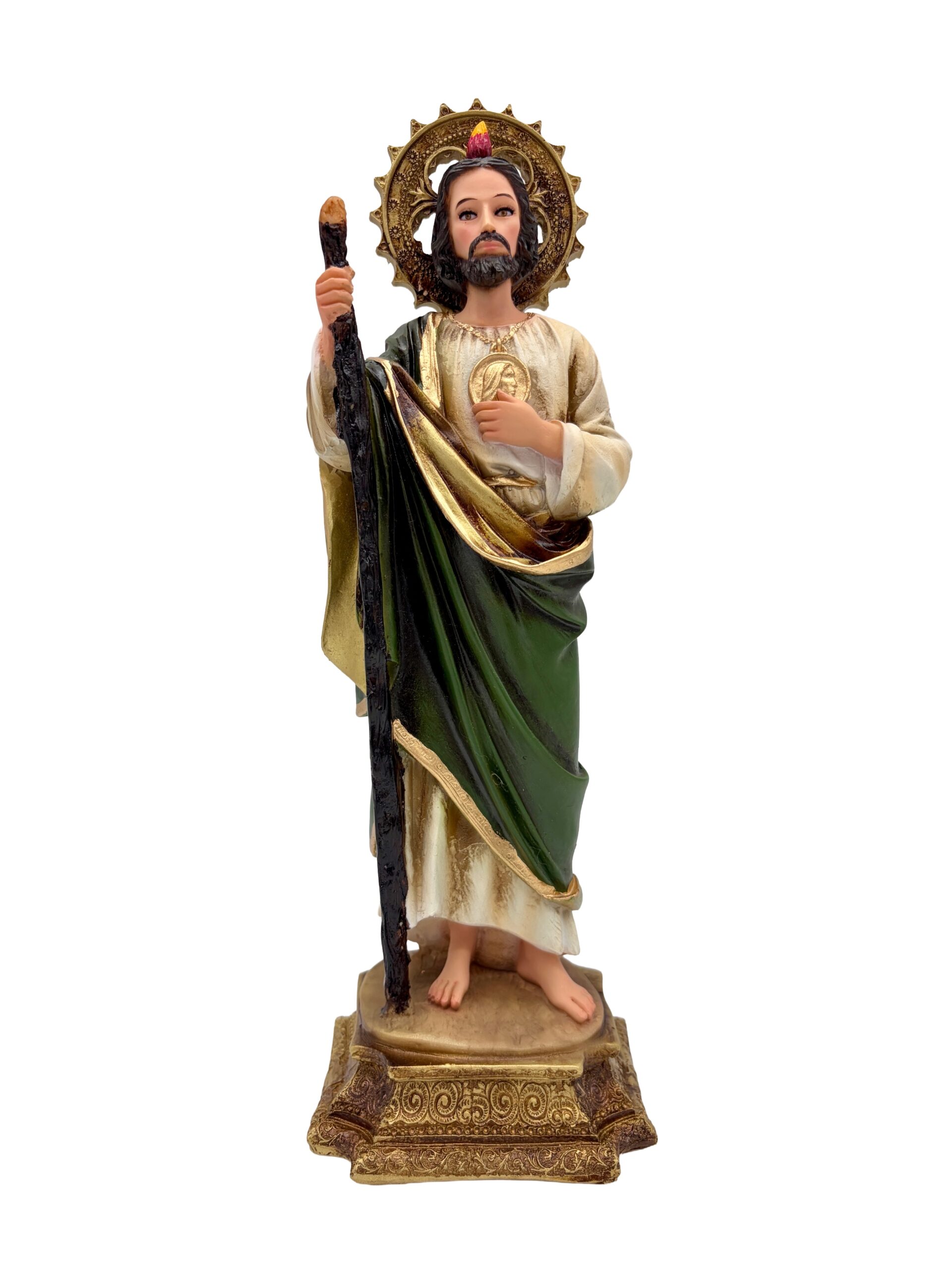 SAN JUDAS CHICO BACULO DE RESINA -T762