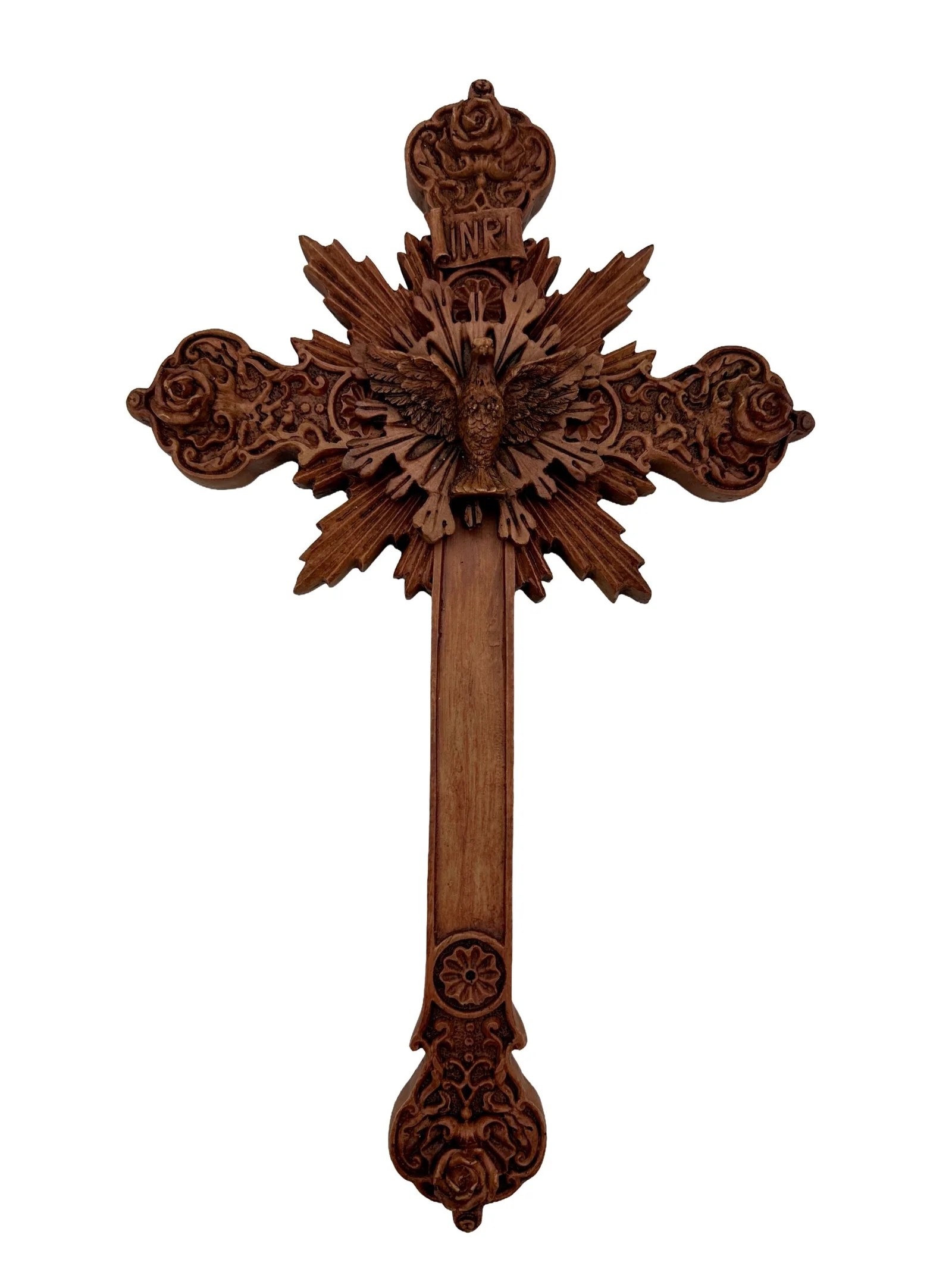 CRUZ RESPLANDOR DE COLGAR ESPIRITU SANTO MADERA-DL30442B