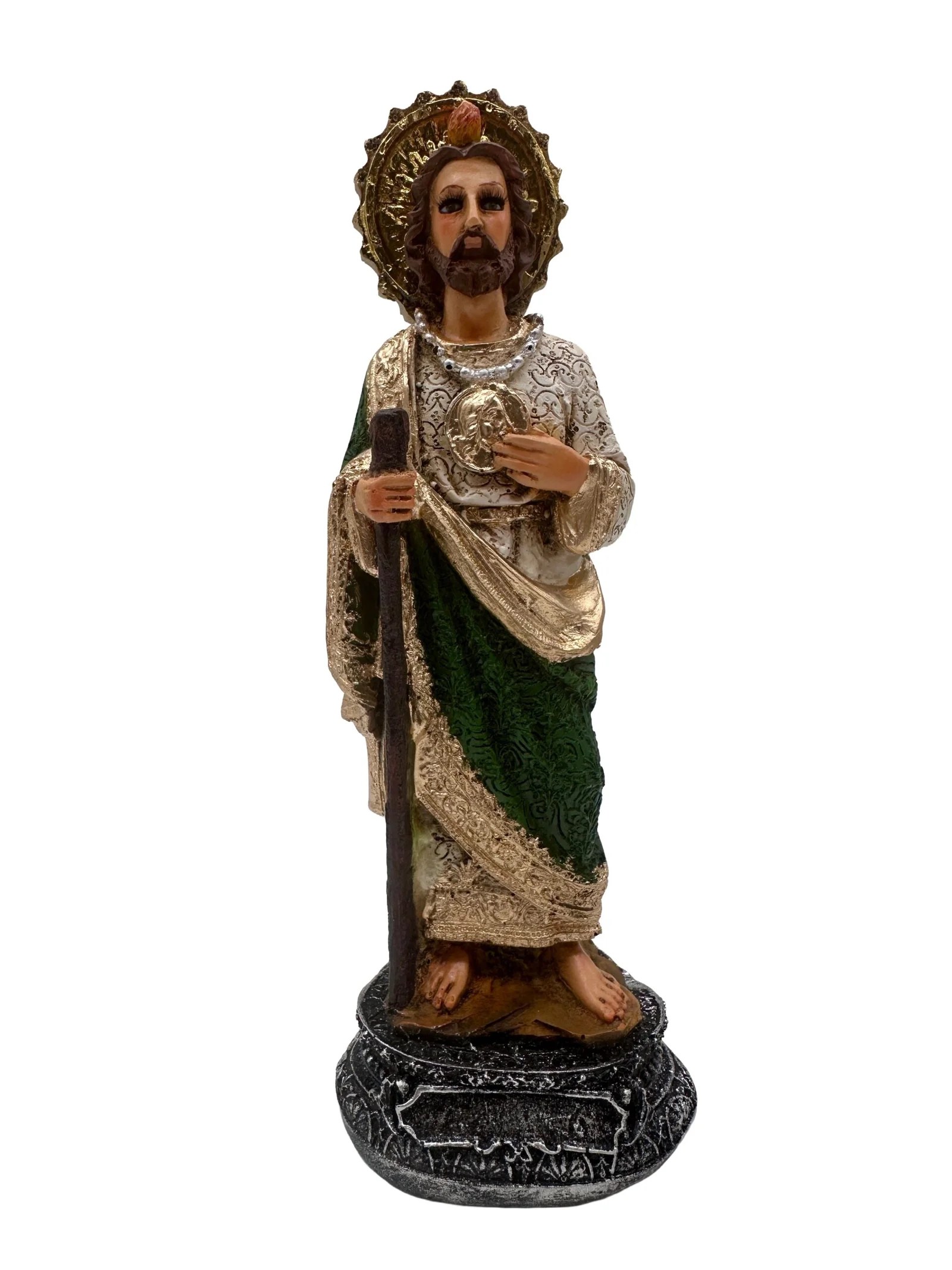 SAN JUDAS MANTO GRABADO 20 CM. -  LFL170A