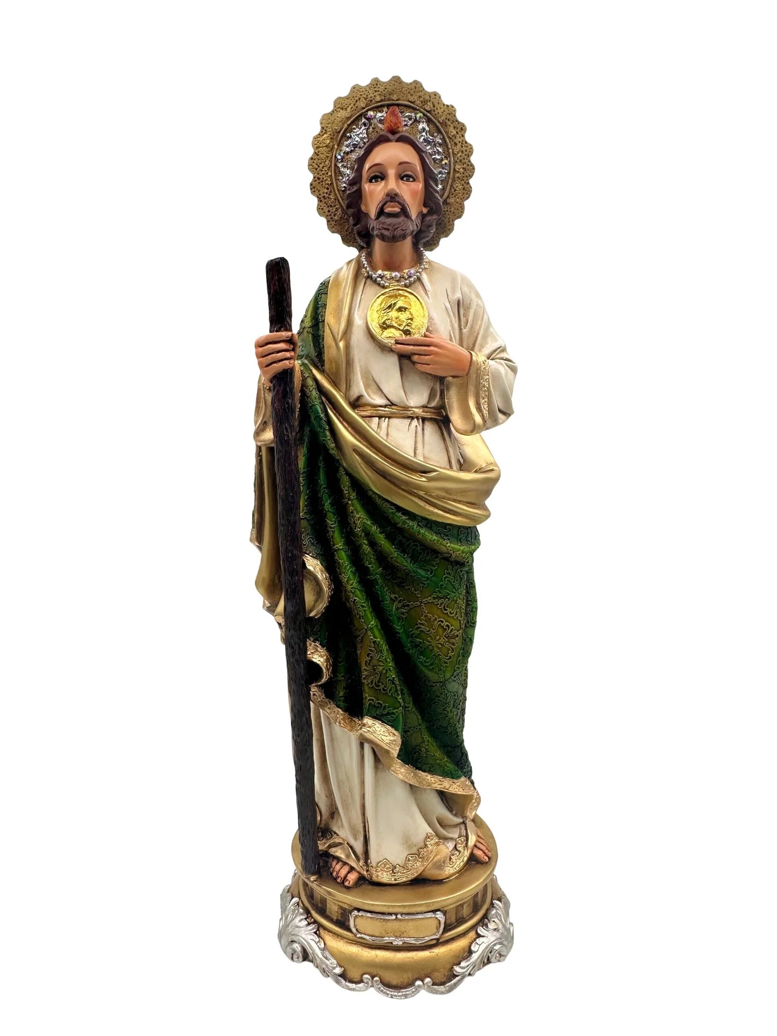 SAN JUDAS MANTO GRABADO 60 CM. -  LFL166A