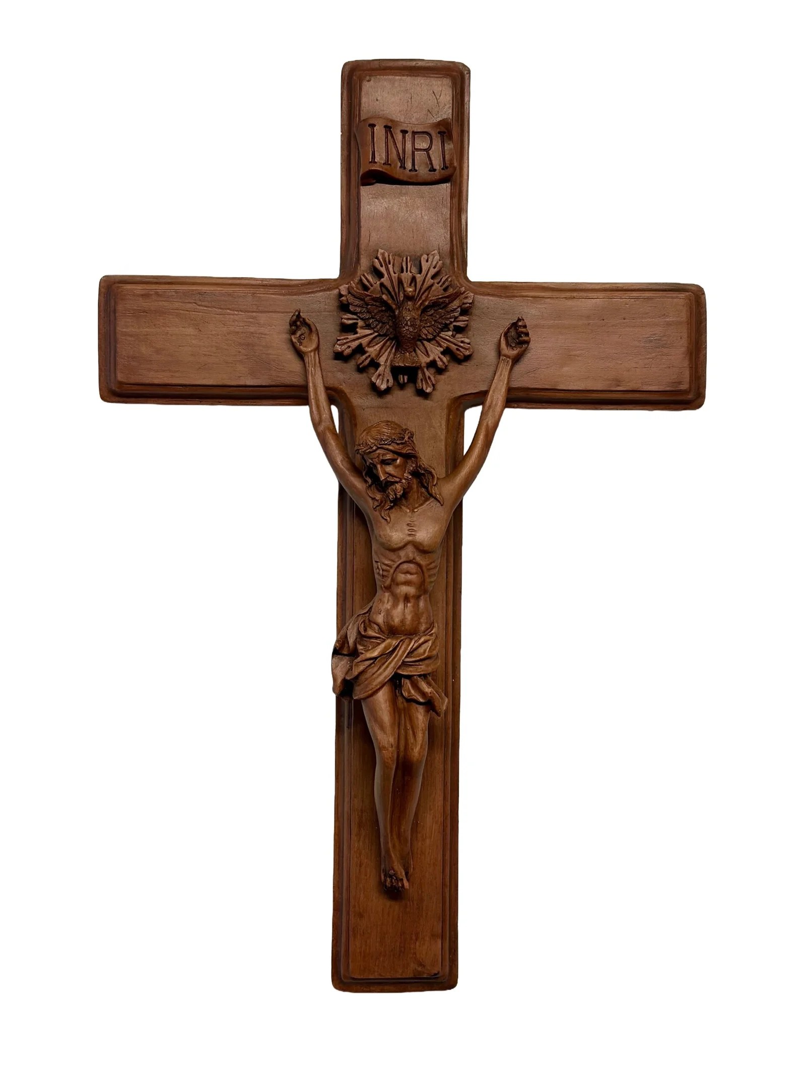 CRISTO DE COLGAR CLASICO ESPIRITU SANTO MADERA  -  DL30466B