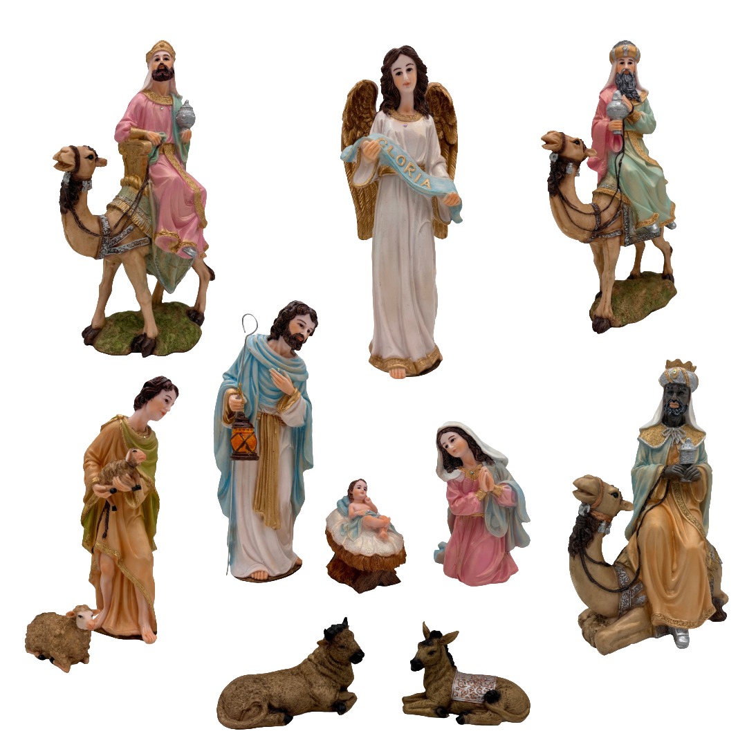 NACIMIENTO REYES MONTADOS EN CAMELLOS TERM PASTEL. -  JRF27333D