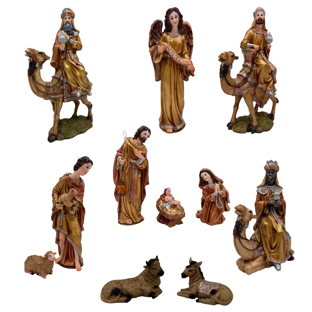 NACIMIENTO REYES MONTADOS EN CAMELLOS TRES OROS. -  JRF27333B