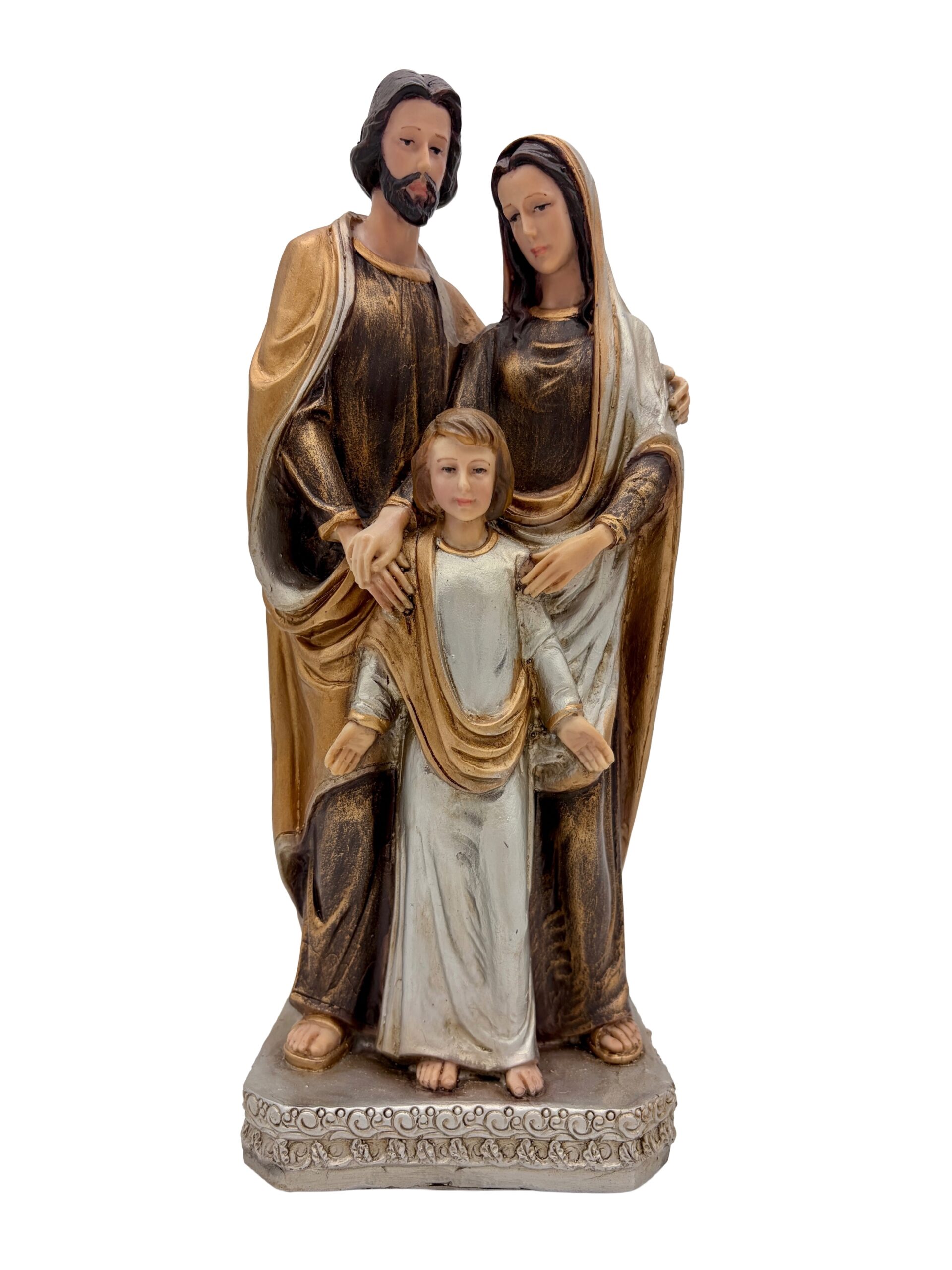 SAGRADA FAMILIA NIÑO DE PIE PLATA COMBINADO. -  FOG319G