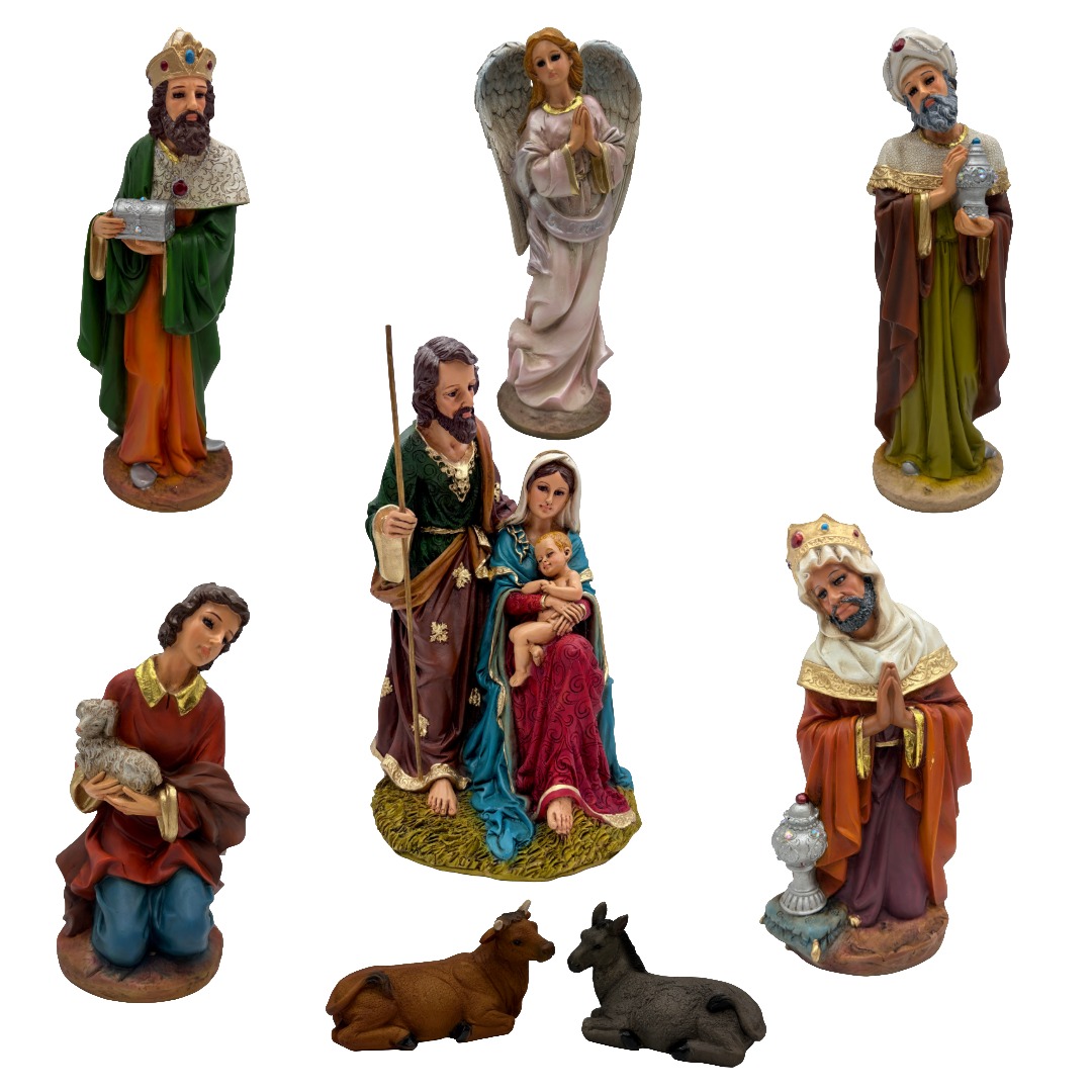 NACIMIENTO 30 CM 8 PIEZAS SIN NIÑO. -  FLL069R