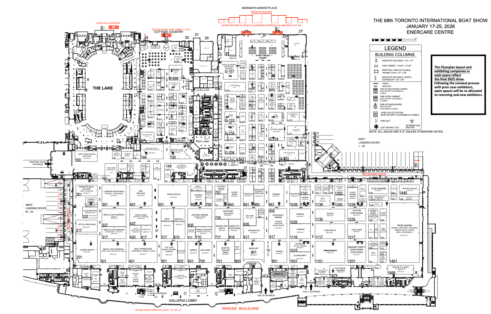 Home 2026 Toronto Boat Show Floorplan 2026 