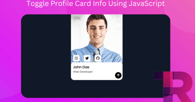 How to Create Toggle Profile Info using JavaScript