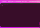 Ubuntu PHP bz2 Extension Install Commands Example Torque Programming