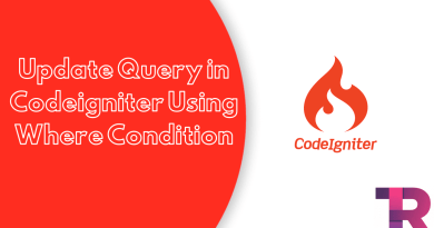 Update Query in Codeigniter Using Where Condition Torque Programming