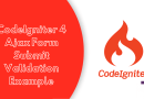 CodeIgniter 4 Ajax Form Submit Validation Example Torque Programming
