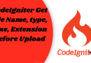 CodeIgniter Get File Name type Size Extension Before Upload Torque Programming