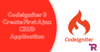 Codeigniter 3 Create First Ajax CRUD Application