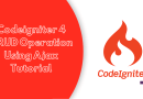 Codeigniter 4 CRUD Operation Using Ajax Tutorial