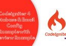 Codeigniter 4 Database Email Config Example Torque Programming