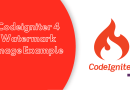 Codeigniter 4 Watermark Image Example