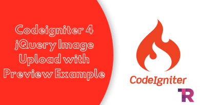 CodeIgniter 4 jQuery Image Upload with Preview Example
