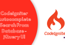 Codeigniter Autocomplete Search From Database – jQuery UI