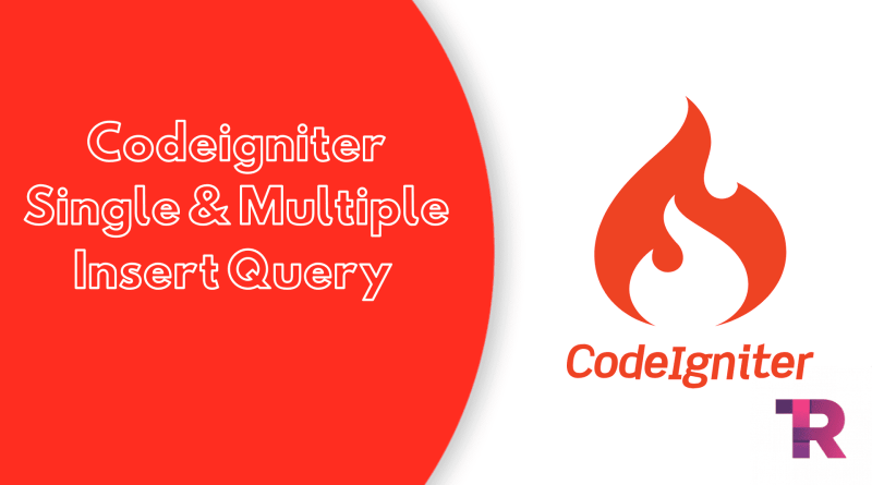 Codeigniter Single Multiple Insert Query Torque Programming