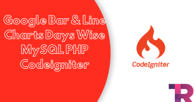 Google Bar Line Charts Days Wise MySQL PHP Codeigniter Torque Programming