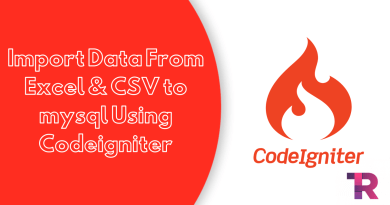 Import Data From Excel CSV to mysql Using Codeigniter Torque Programming