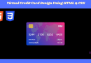 Virtual Credit Card Design Using HTML CSS Torque Programming