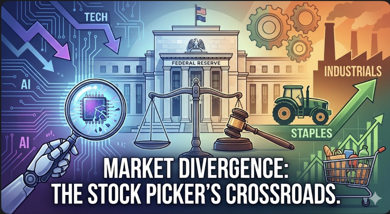 Изпращаме седмица на остри контрасти. Пазарът вече не се движи в синхрон – навлизаме в класически 