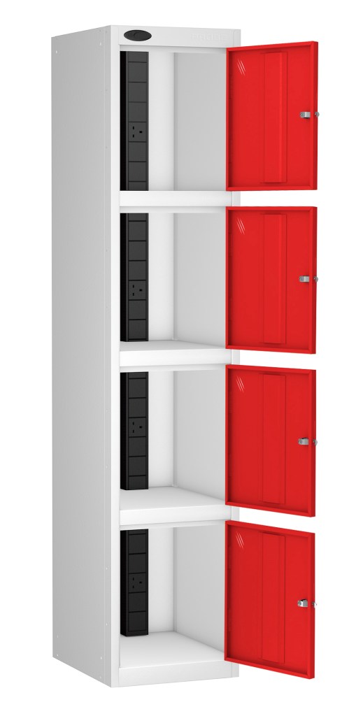 Tool charging lockers