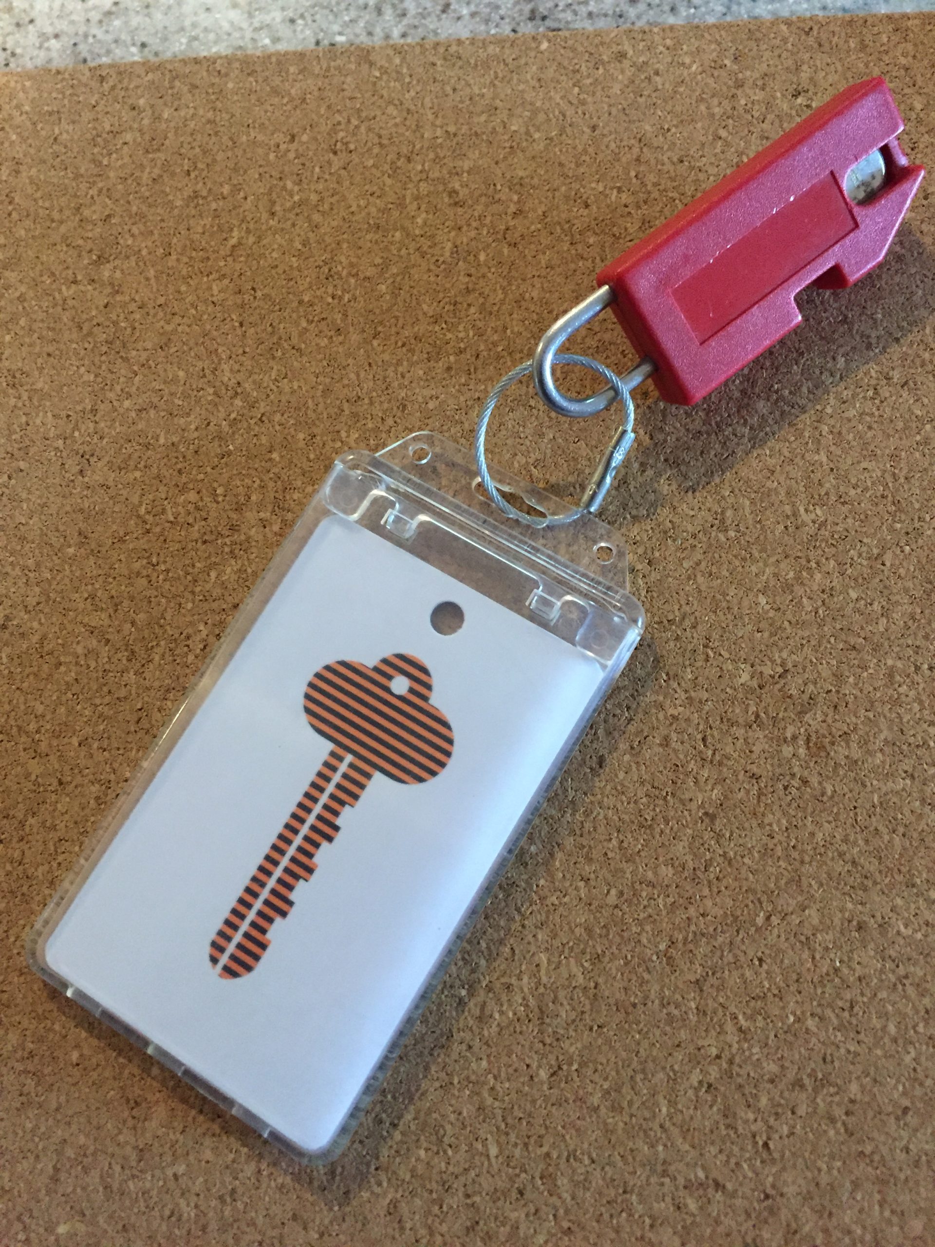 plastic key card sleeves Guard Key For Locking Card Holder (P/N 1840-6615)
