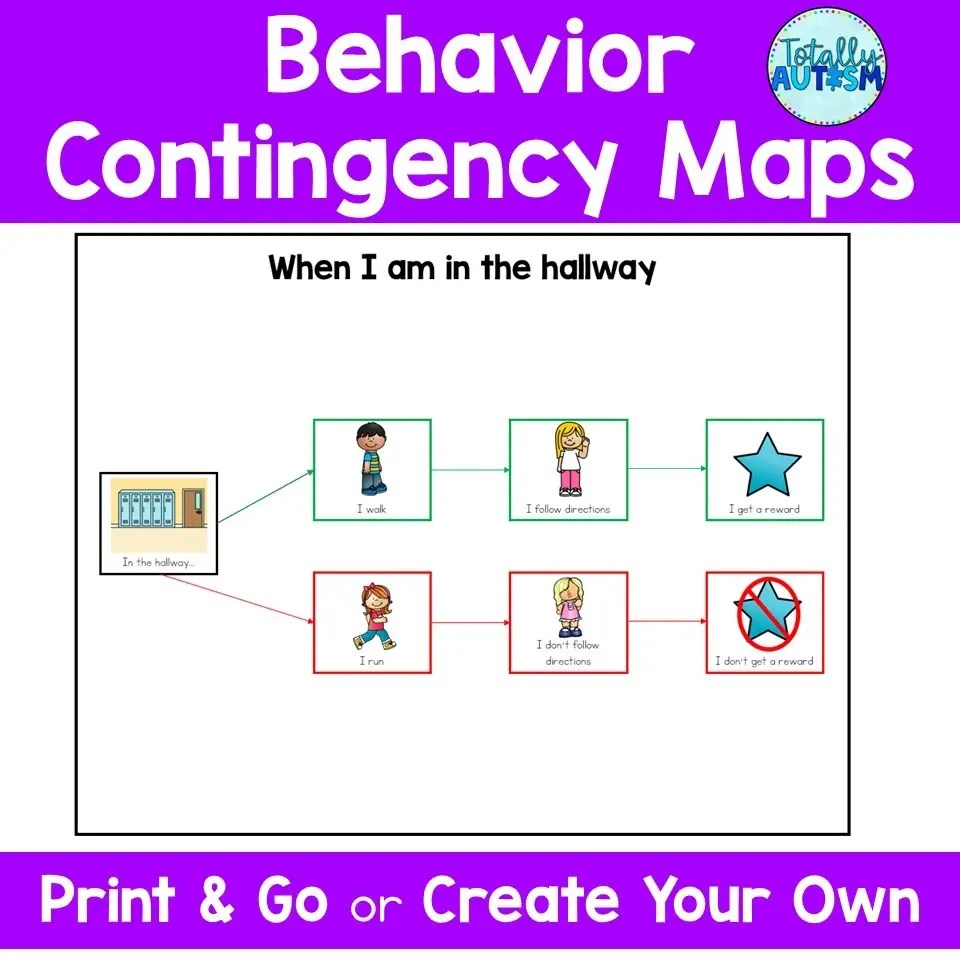 image of a behavior contingency map
