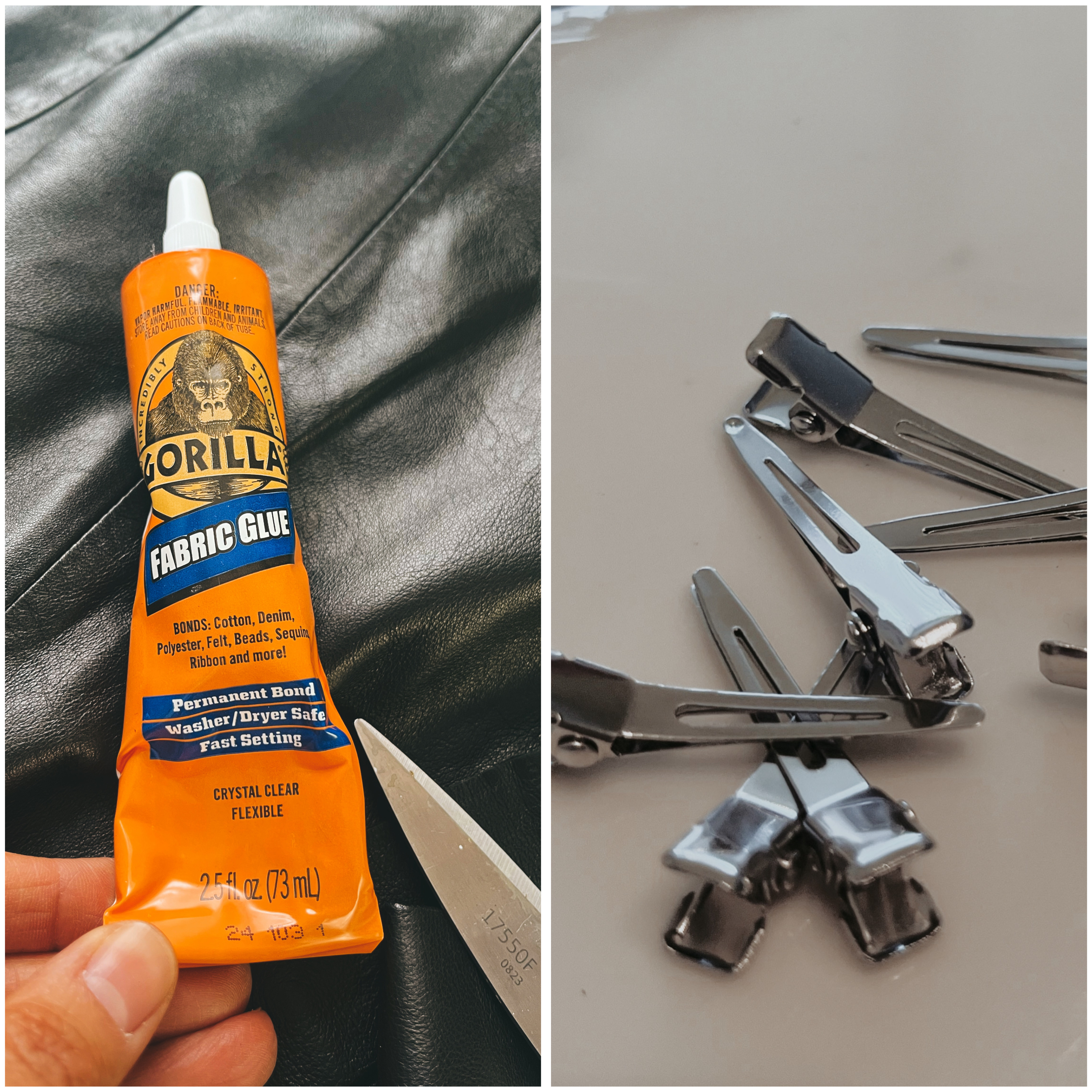 glue and clips
