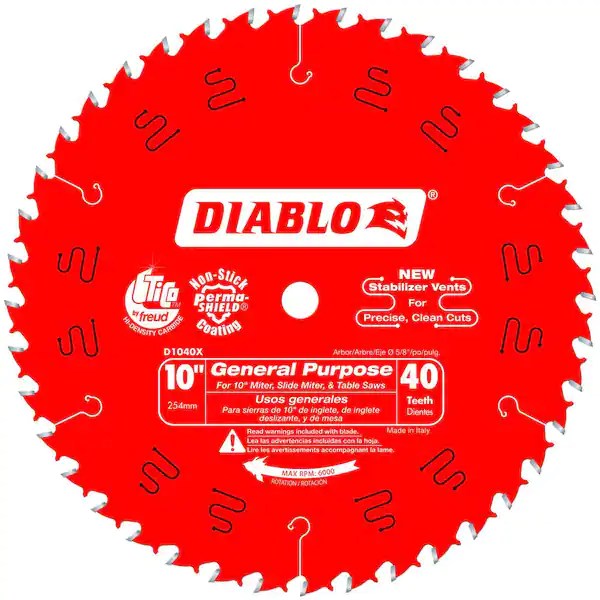 10" DIABLO 40 TEETH BLADE