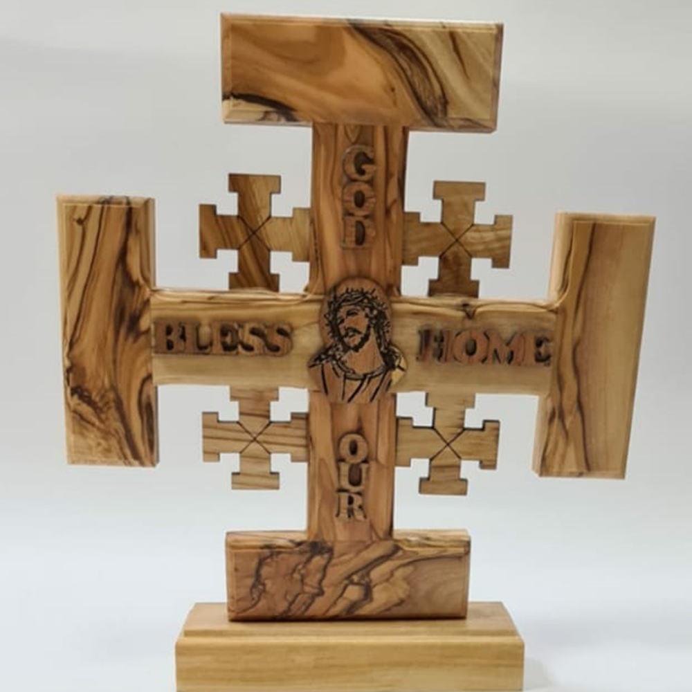 Jerusalem Cross with Base