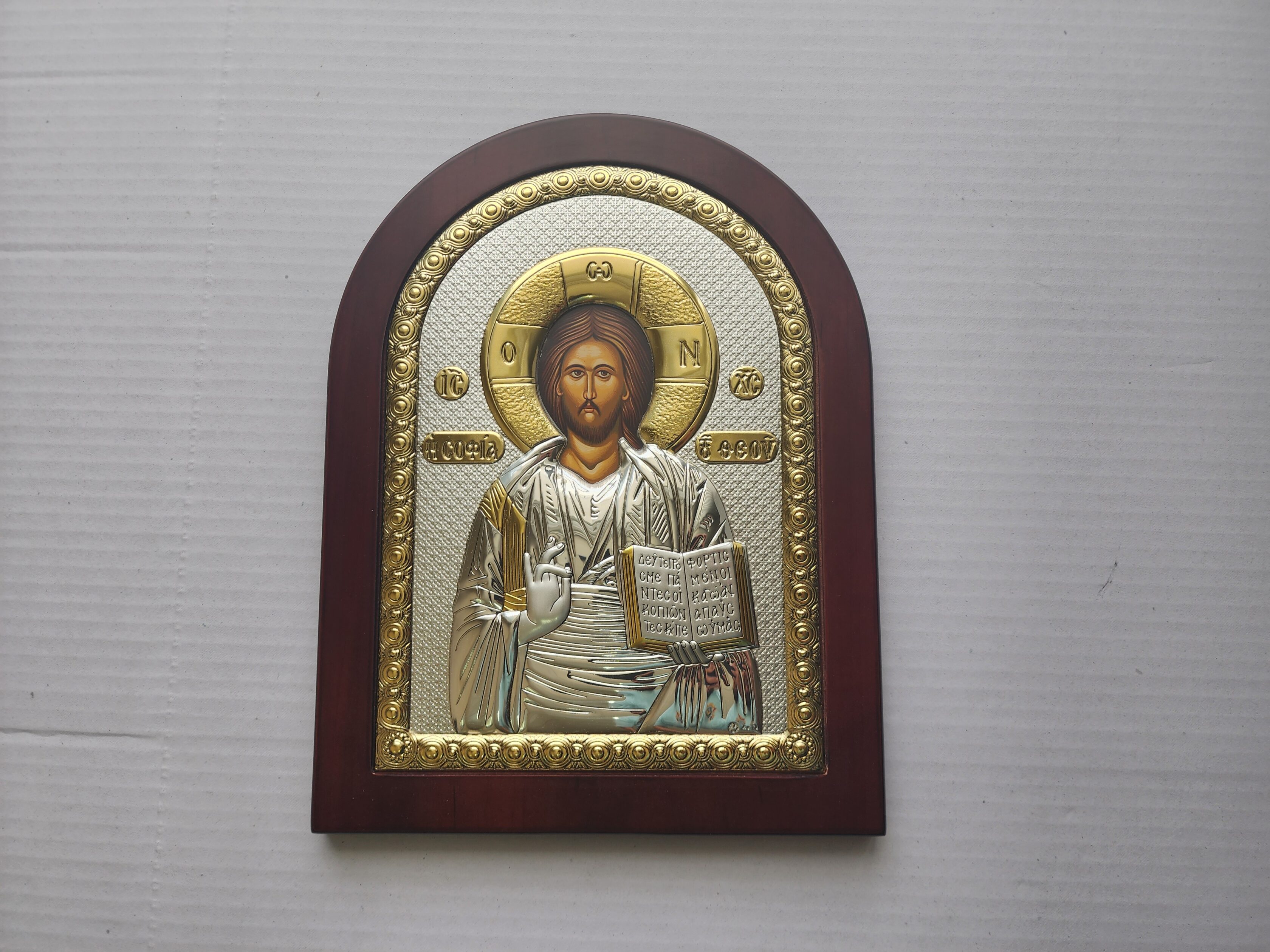 Jesus Silver Plated Icon