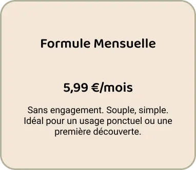 abonnement mensuelle