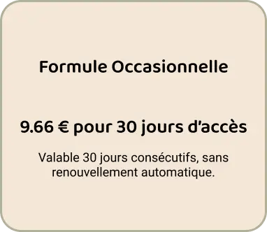 abonnement occasionnelle